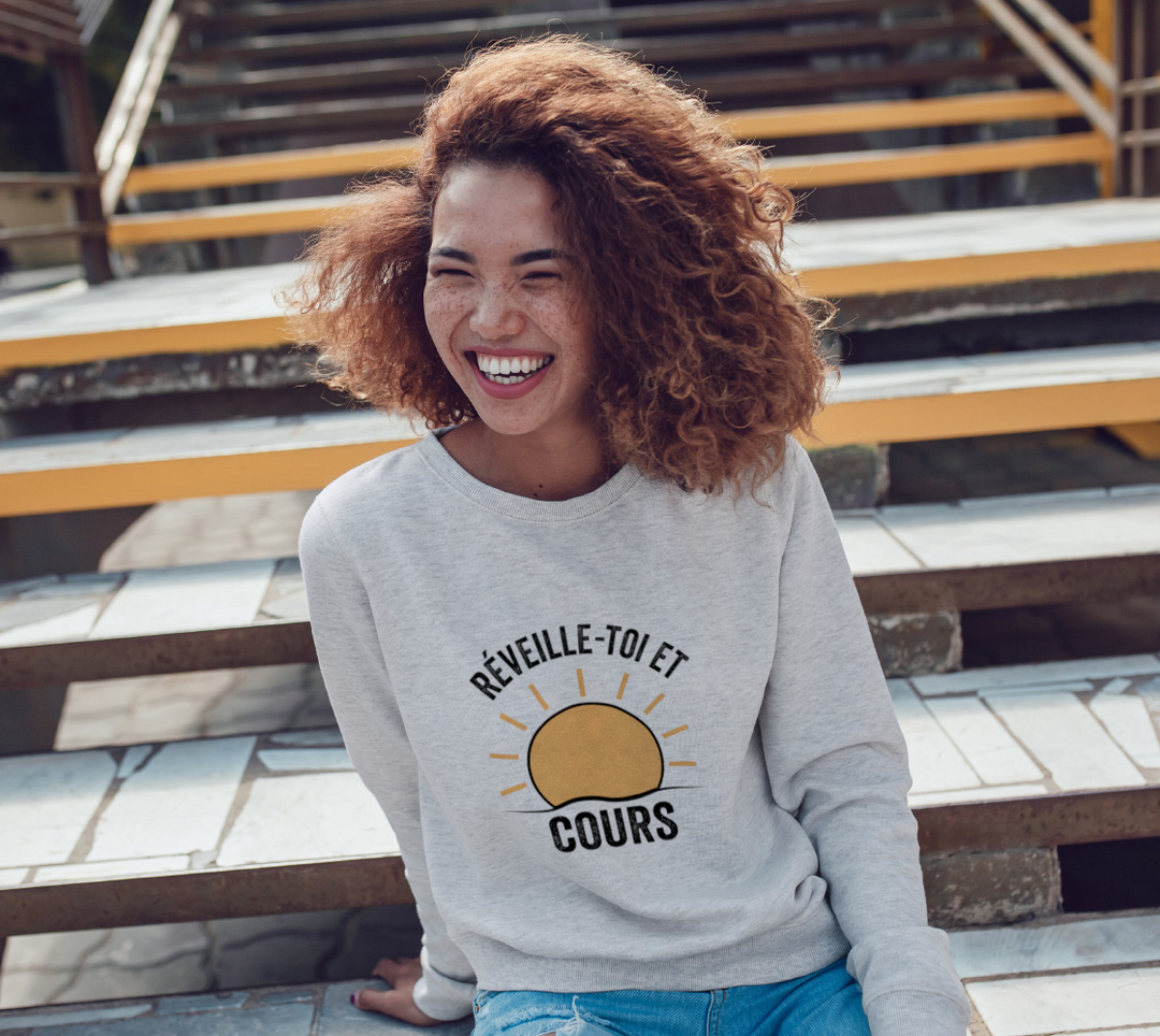 Coton ouate Revielle-toi et cours Noir