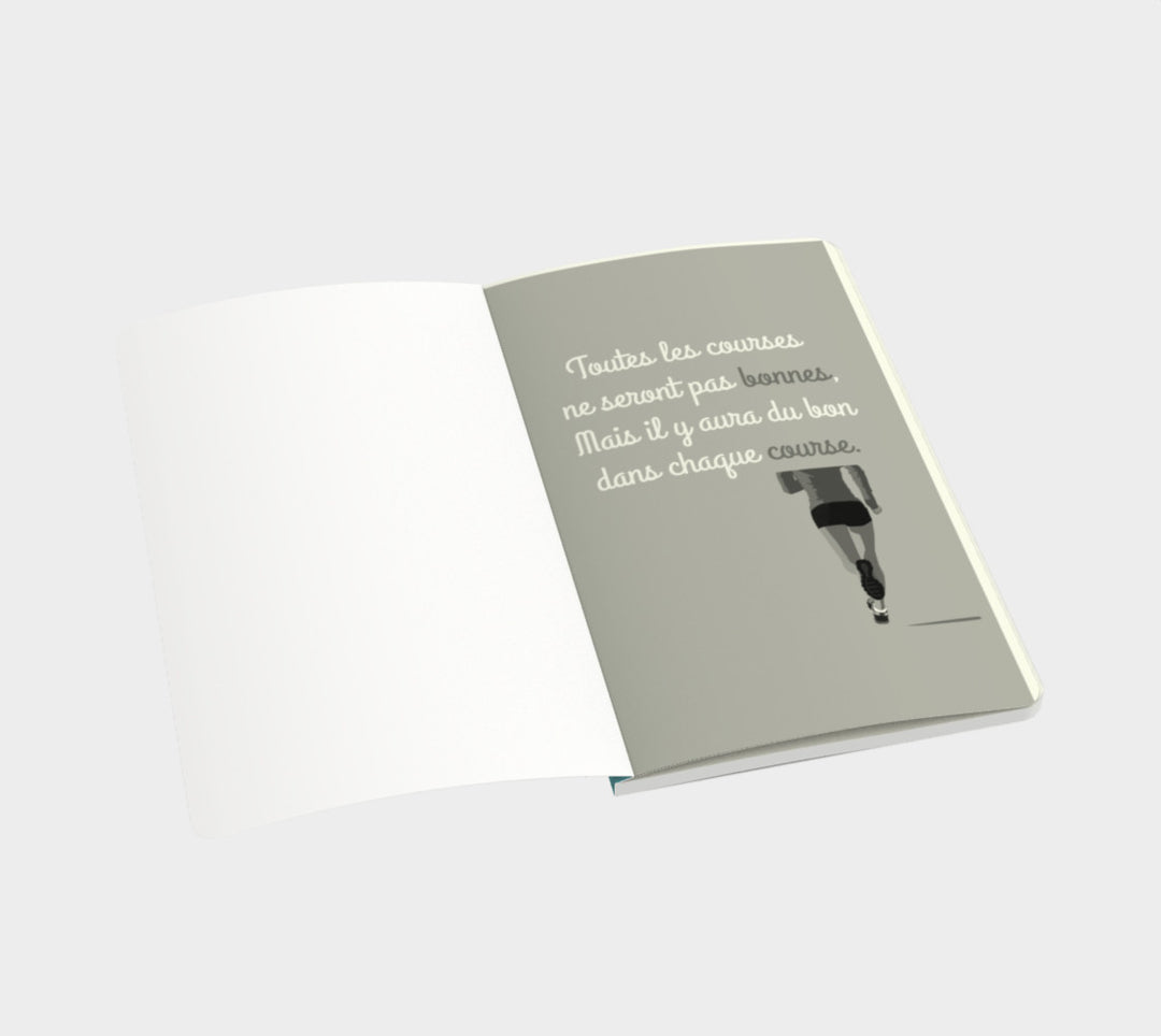 Carnet running "Il y aura du bon dans chaque course"