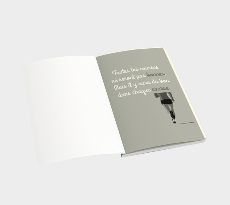 Carnet running "Il y aura du bon dans chaque course"